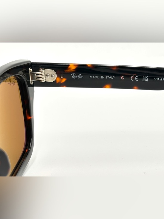 Ray-Ban Tortoiseshell Frame Sunglasses with Brown Polarized Lenses RB2283 992/57 - Picture 6 of 14